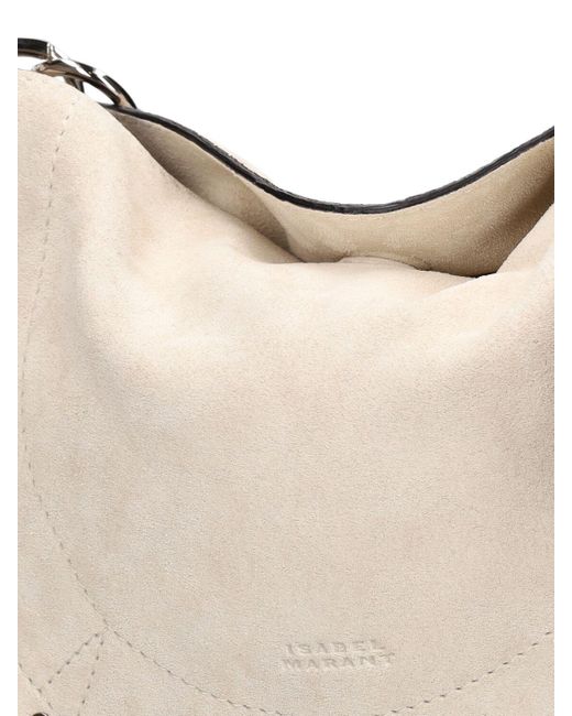 Isabel Marant Natural Mini Moon Soft Suede Shoulder Bag