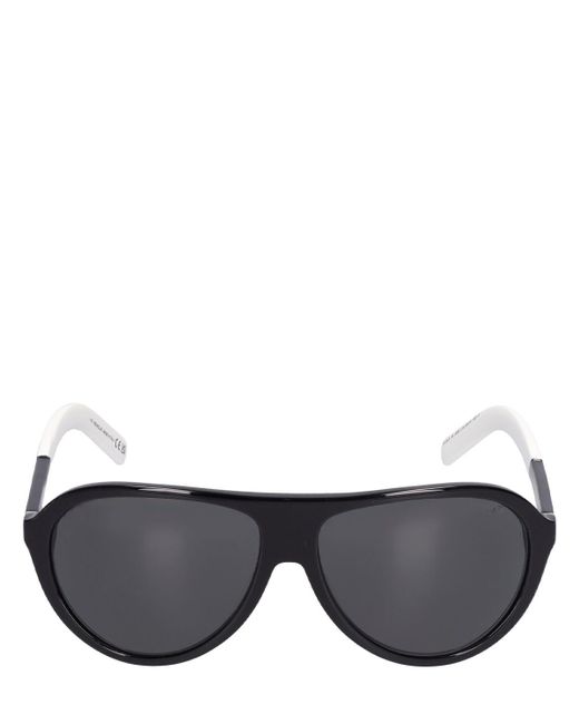 Moncler Black Roque Pilot Sunglasses