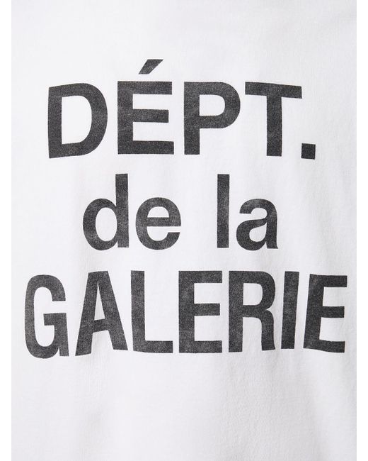 Camiseta con logo GALLERY DEPT. de hombre de color White
