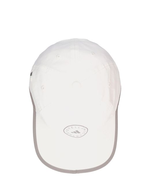 Adidas By Stella McCartney White Asmc Baseball Cap W/ Logo