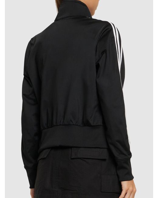 adidas Originals Firebird Tech Zip Track Jacket in Black Lyst