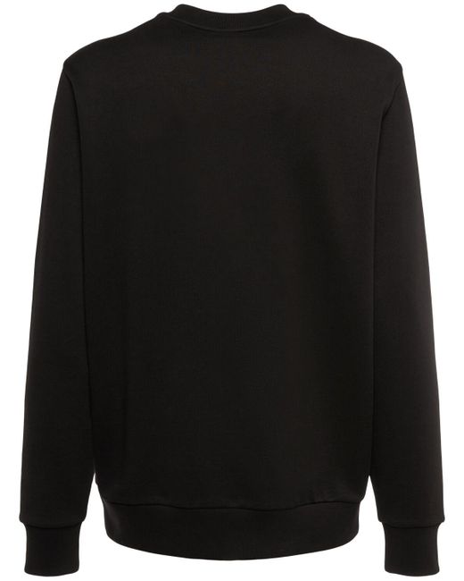 Moncler Black Logo Patch Cotton Sweatshirt for men