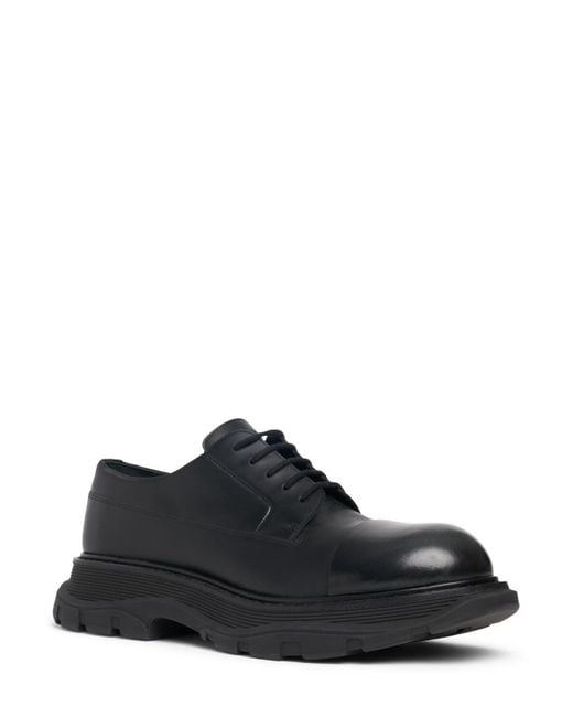Chaussures à lacets en cuir Alexander McQueen pour homme en coloris Black