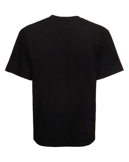 Hombre Camiseta Con Logo Estampado Yohji Yamamoto de hombre de color Black