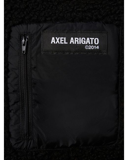 メンズ Axel Arigato Billie テックフリースジップジャケット Black
