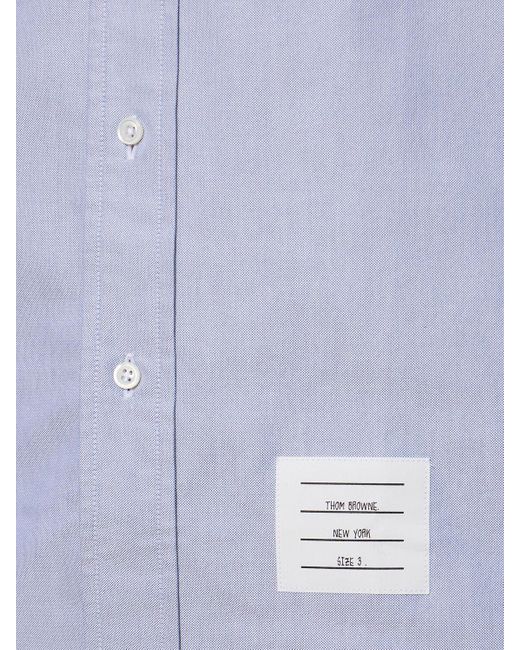 Camisa de corte recto Thom Browne de hombre de color Blue