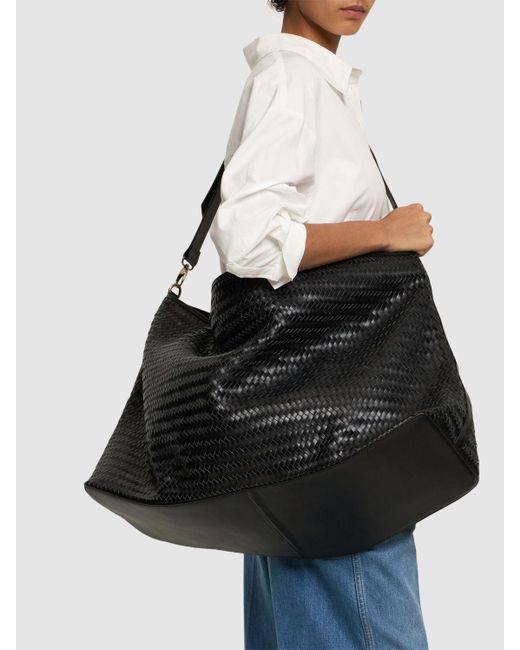 Bembien Black Le Traveler Leather Duffle Bag