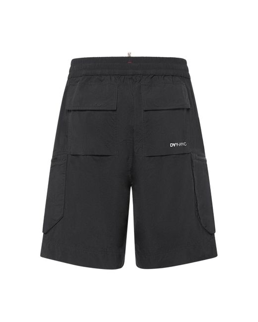 Shorts in nylon ripstop di 3 MONCLER GRENOBLE in Black da Uomo