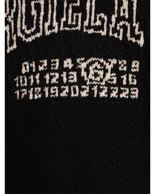 メンズ MM6 by Maison Martin Margiela Margiela Six コットン&リネンセーター Black