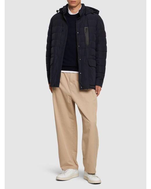 メンズ Moncler Arpettaz テックダウンジャケット Blue