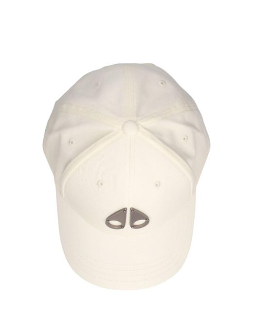 Moose Knuckles Natural Logo Cotton Baseball Cap for men