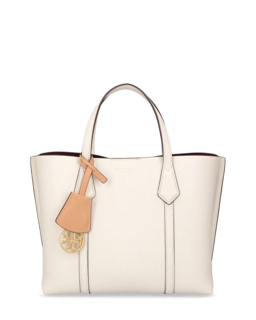 Tory Burch Natural Sm Perry Triple-Compartment Leather Tote