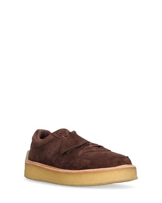 Clarks Brown Sandford Suede Lace-Up Shoes for men