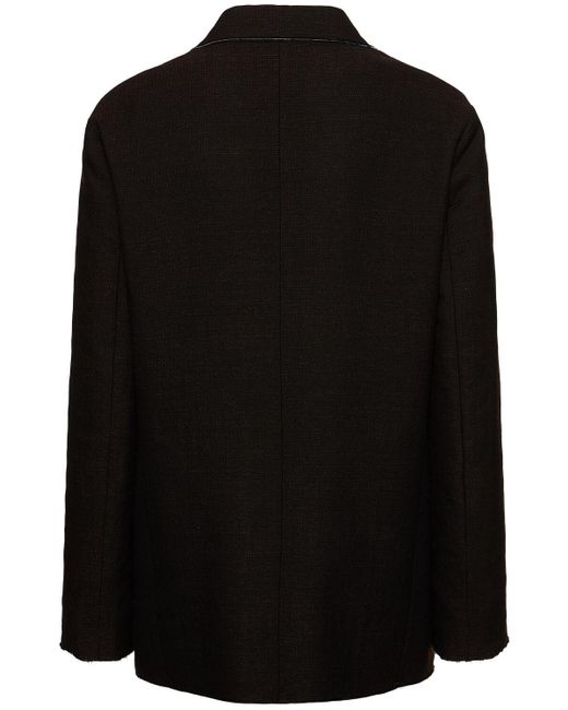 The Row Lysandre コットンブレンドブレザー Black