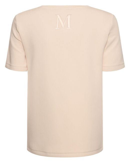 Max Mara Natural Fianco Jersey Scuba T-shirt