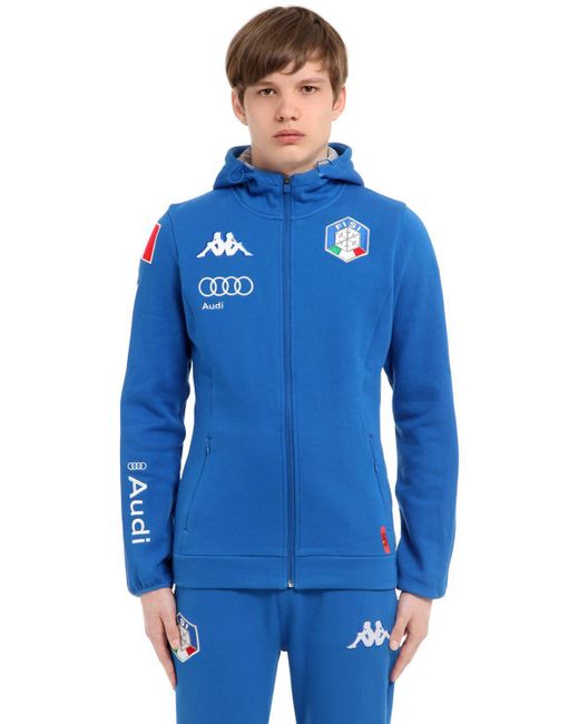 Kappa Blue Fisi Italian Ski Team Sweatshirt for men