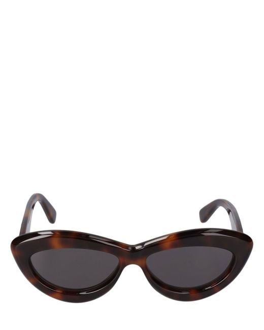 Loewe Brown Curvy Cat-eye Sunglasses