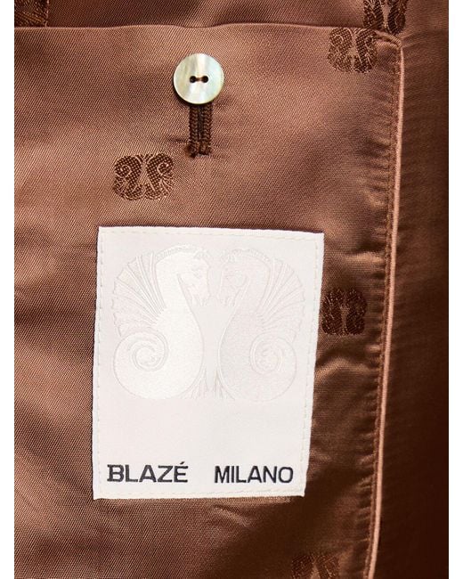 Blazé Milano Blue Alcanara Everynight Wool Blazer