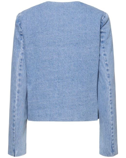 Designers Remix Blue Miles Cotton Denim Jacket