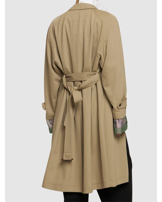 Trench-coat en gabardine de laine Maison Margiela pour homme en coloris Natural