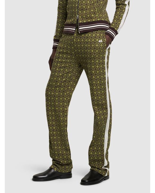 Pantalones deportivos de algodón Wales Bonner de hombre de color Green