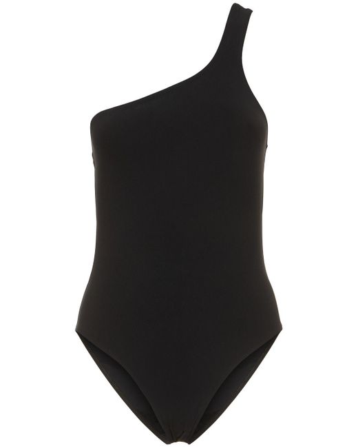 Isabel Marant Black Sage One Shoulder Cutout Swimsuit