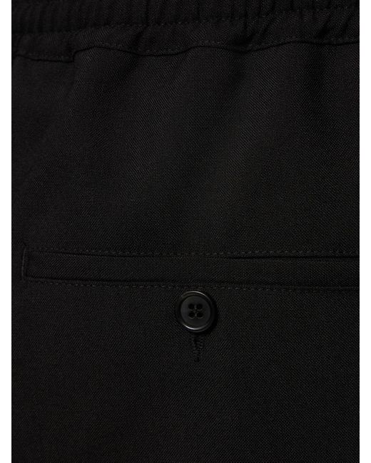 Pantalon cargo en laine tropical Marni pour homme en coloris Black