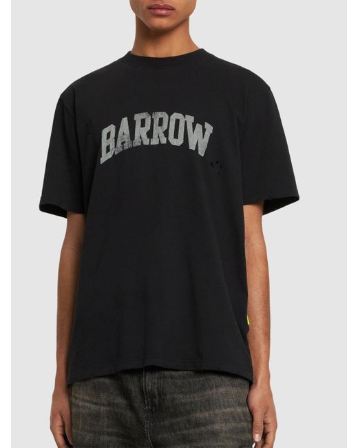 T-shirt imprimé Barrow pour homme en coloris Black