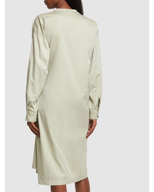 Lemaire Natural Twisted Cotton Midi Shirt Dress