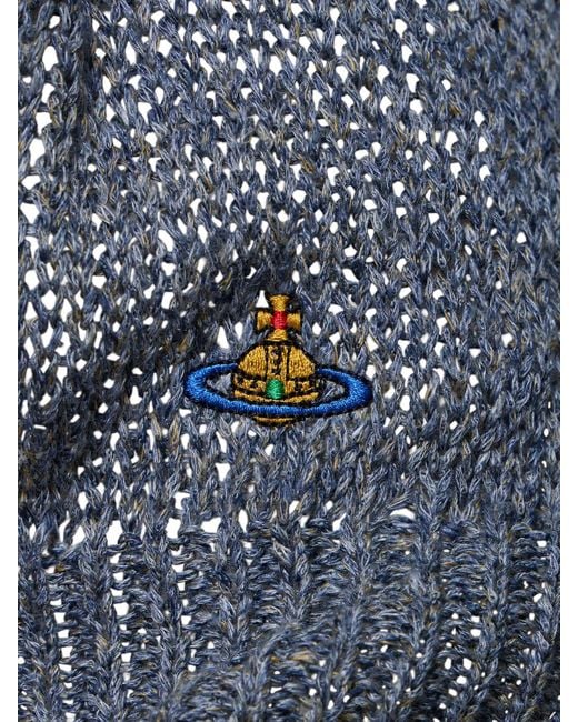 Sudadera de punto de tweed de lino Vivienne Westwood de hombre de color Blue