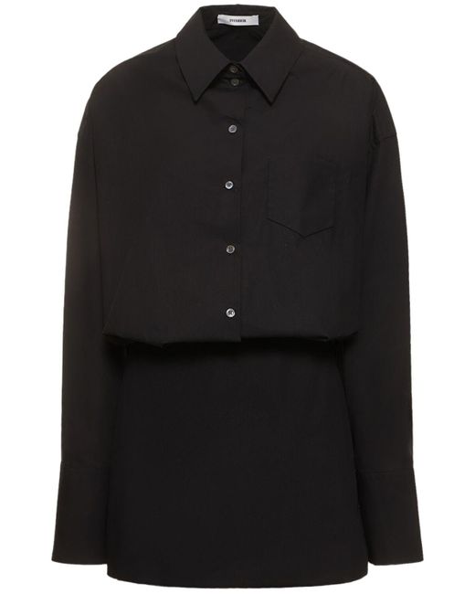 Robe courte en coton the tutto Interior en coloris Black