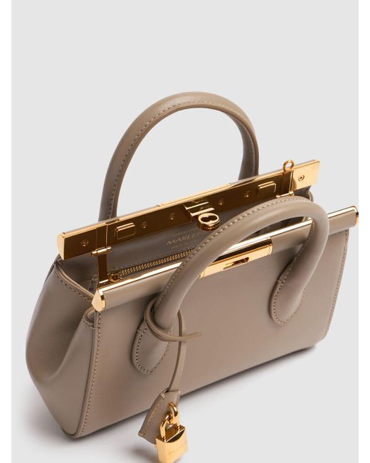 Dolce & Gabbana Brown Mini Handtasche Aus Leder "marlene Day"