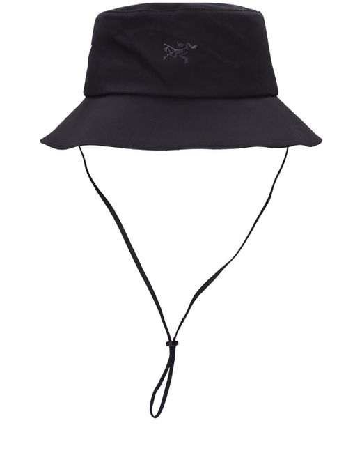 Arc'teryx Black Sinsolo Cotton Blend Bucket Hat for men