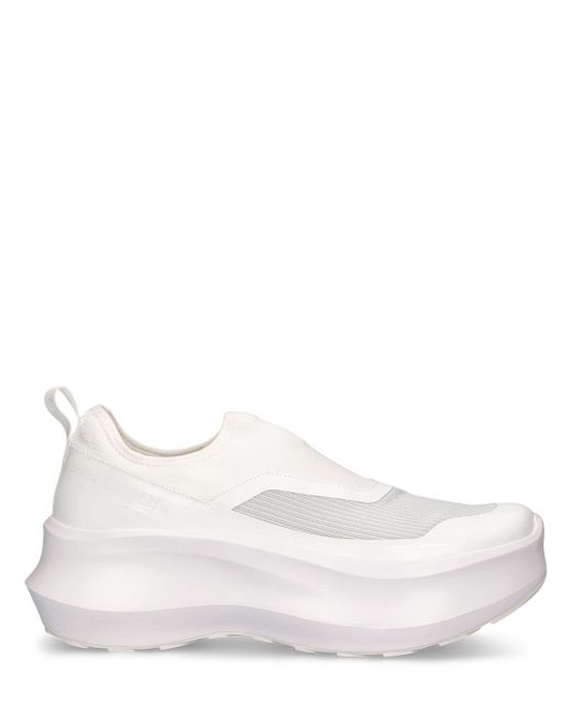 Comme des Garçons White Cdg X Salomon Slip On Platform Sneakers for men