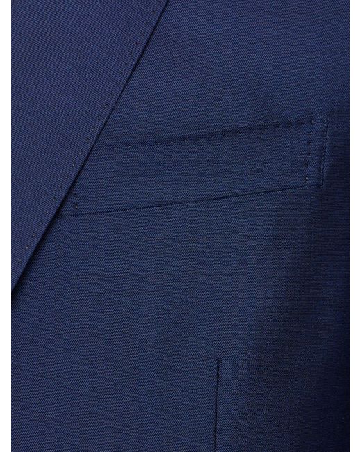 メンズ Zegna ウール&モヘアテーラードスーツ Blue