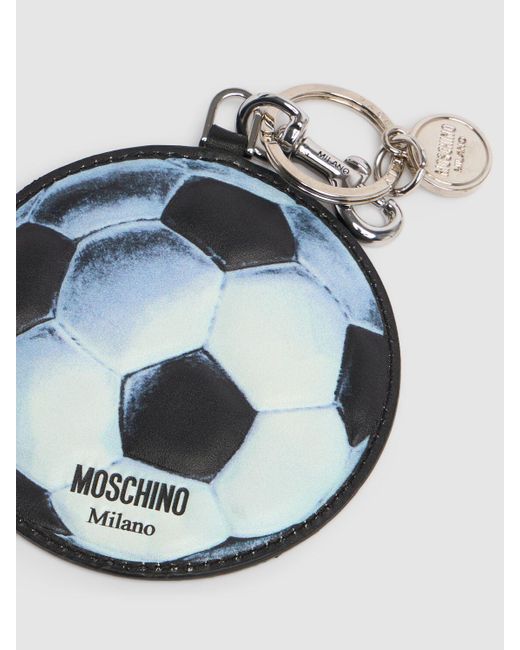 Moschino Soccer Ball Keychain in Blue für Herren