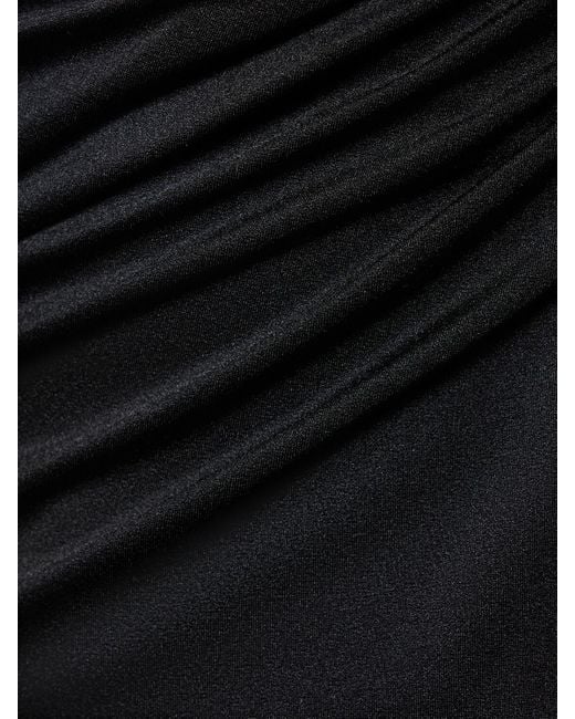 Robe longue asymétrique Baobab en coloris Black