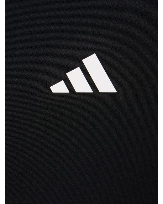 Crop top à manches longues hyperglam Adidas Originals en coloris Black