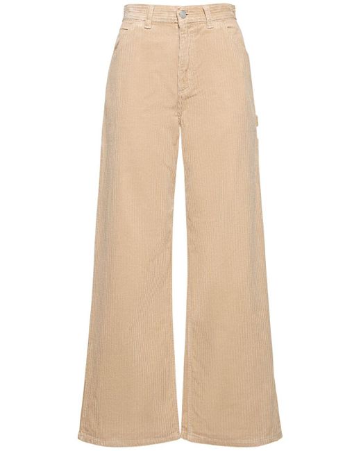 Pantalones de pana de algodón Carhartt de color Natural