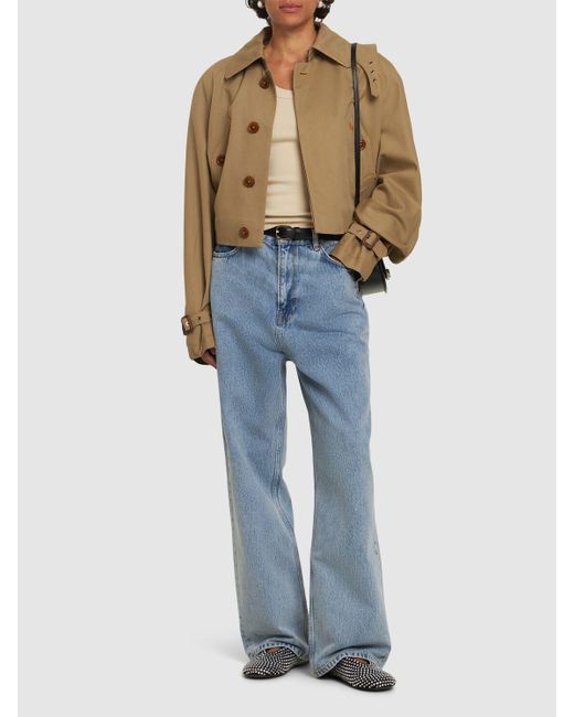 Wardrobe NYC デニムローライズ ストレートジーンズ Blue