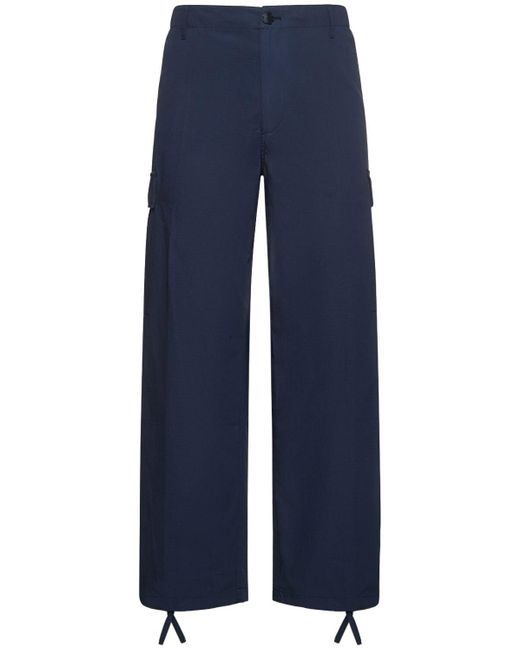 Kenzo Paris Cotton Ripstop Workwear Cargo Pants in Blue for Men | Lyst UK