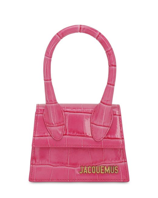 Jacquemus Multicolor Le Chiquito Croc Print Leather Bag