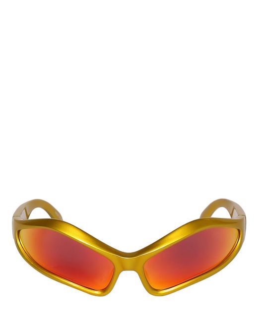 Balenciaga Red 0314S Fennec Oval Acetate Sunglasses