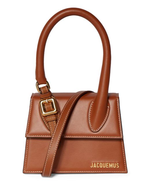 Jacquemus Brown Le Chiquito Moyen Boucle Leather Bag