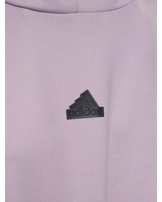 Sweat-shirt à capuche zone Adidas Originals en coloris Pink
