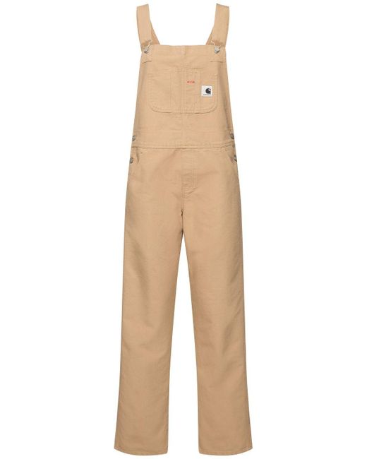 Carhartt Bib ストレートキャンバスオーバーオール Natural