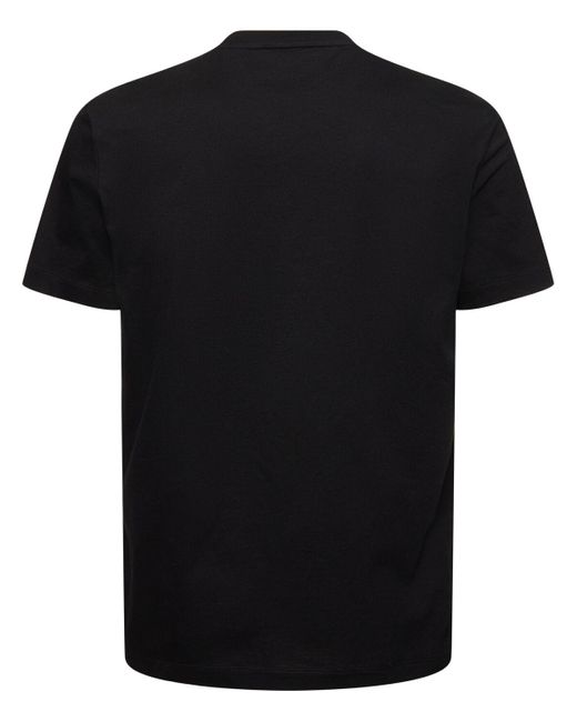 Versace Black Logo Cotton Jersey T-shirt for men