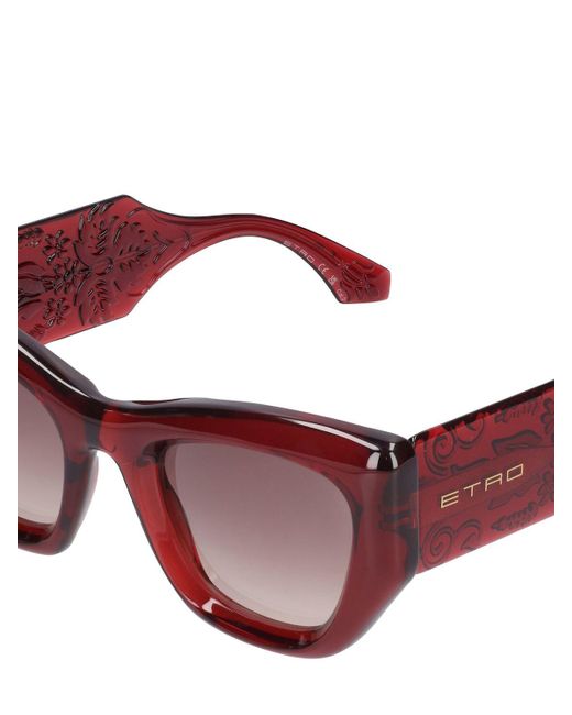Etro Pink Paisley Cat-eye Sunglasses