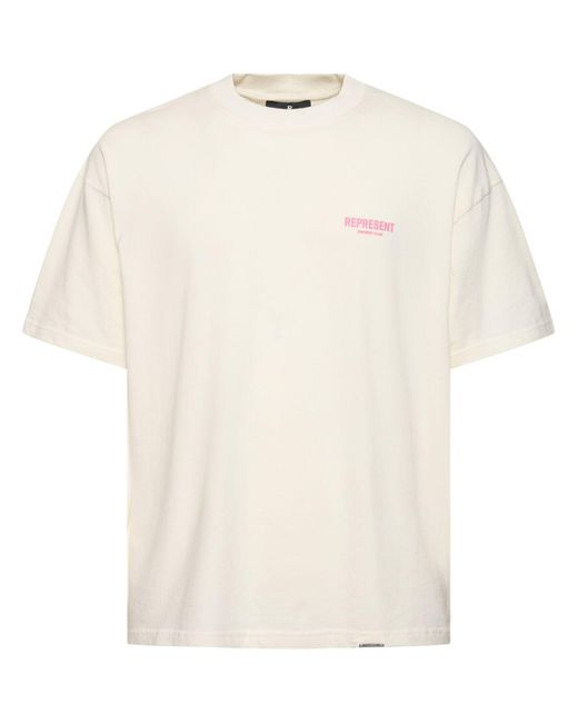 T-shirt en coton à logo owners club Represent pour homme en coloris White