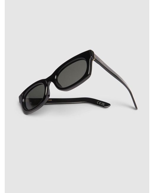 Retrosuperfuture Gray Ambos Squared Acetate Sunglasses